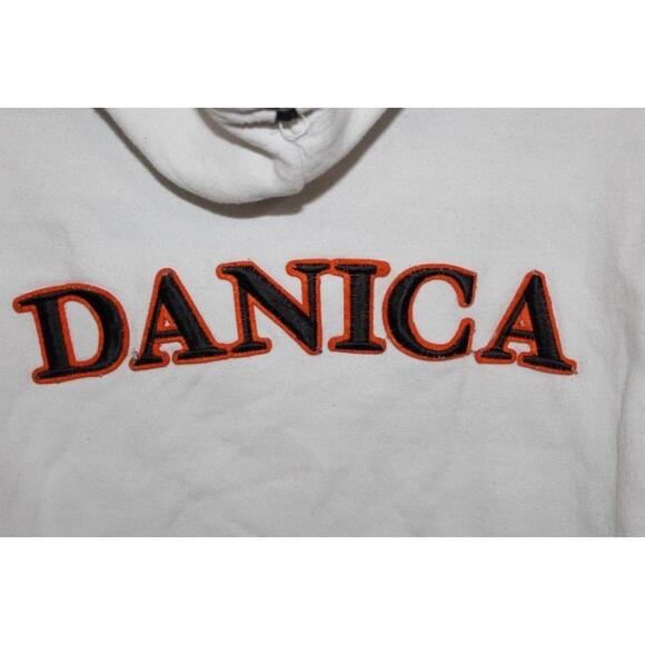 Danica Patrick Sweater Womans Large White Nascar Chase Authentics All Embroider - Picture 4 of 10